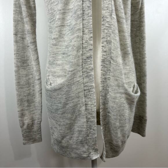 Aritzia Wilfred Free Open Front Cardigan XS Wool Mohair Neutral Pockets Casual - Picture 3 of 10
